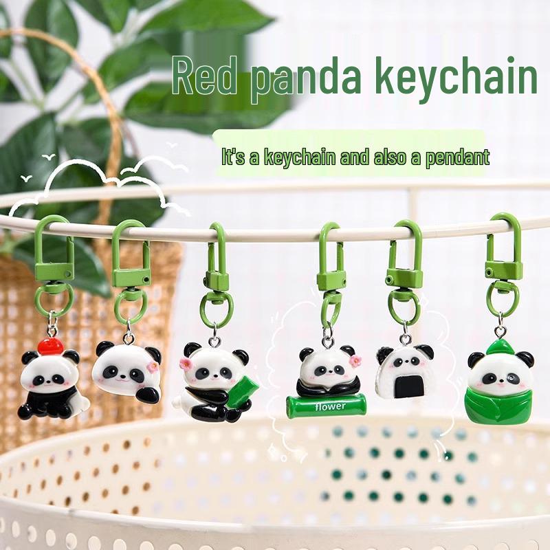 Panda-Themed Keychains & Ornaments: Graduation & Gift Ideas for Backpacks and Schoolbags.