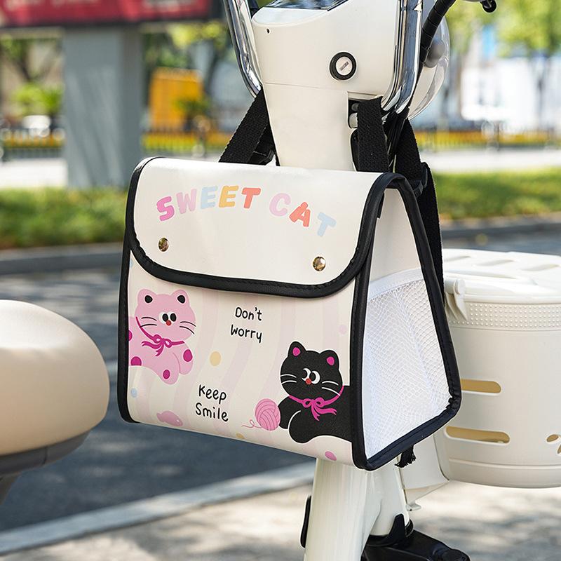 Motorcycle Storage Bag Universal Handlebar Hanging Bag Electric Tricycle Must-have Leather Waterproof Storage Bag