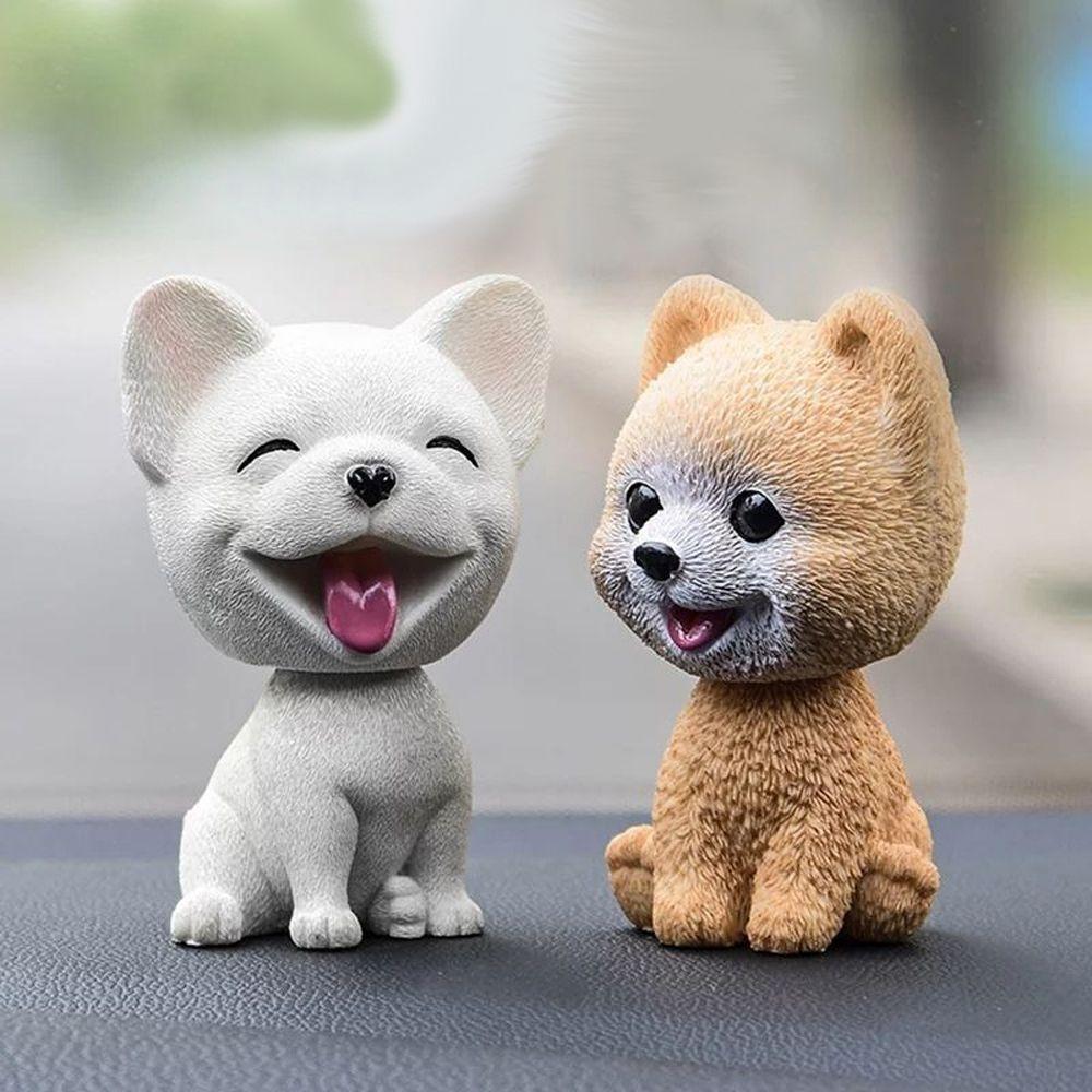 Gift Wobble Head Dolls Resin Shaking Head Dog Nodding Puppy Toys Bobblehead Dog Car Ornaments