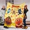 Personalized Custom Name Blanket - Anpanman Print Design,Blanket for Sofa,Bed,Travel,Camping - Soft and Warm, Great Gift