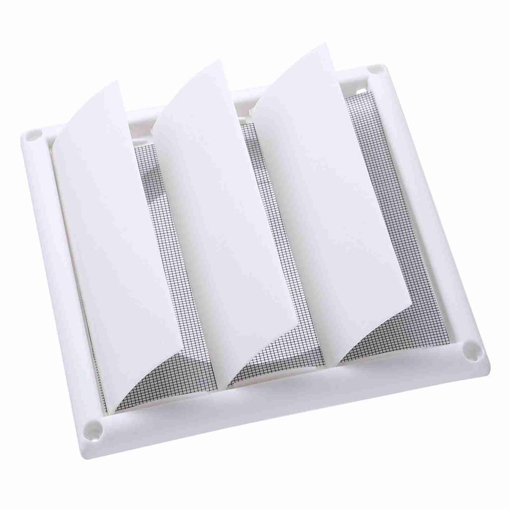 1 PC Plastic Air Vent Grille Cover 3 Flaps Wall Duct Ventilation Grill With Net New 20*20cm