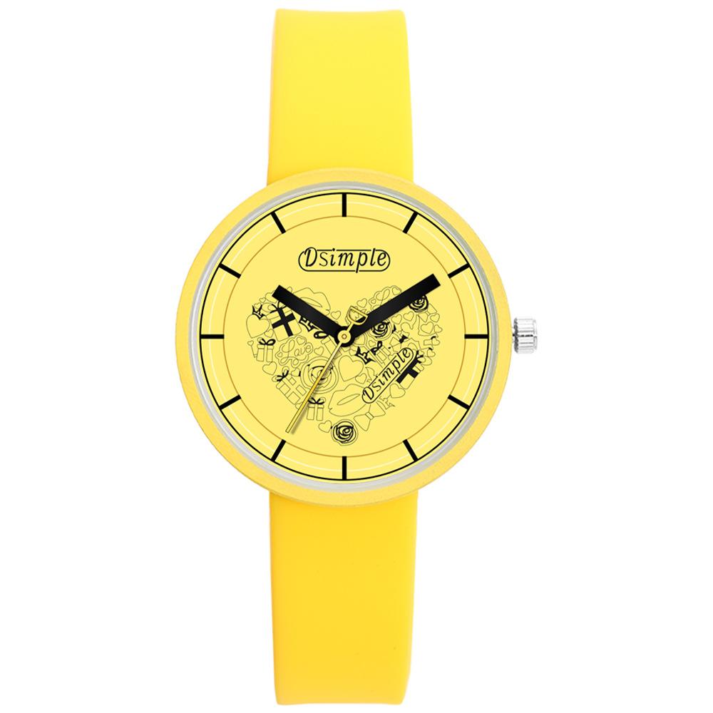 Jelly Personality Cute Heart Shaped Silicone Ladies Watch Trendy Personality Quartz Watch
