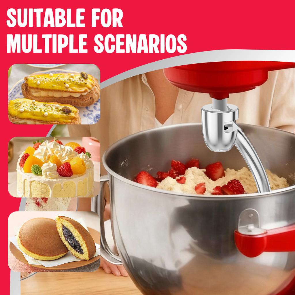 Gancio per impasto a spirale per impastatrice planetaria Kitchenaid 5 e 6 litri con sollevamento ciotola Gancio per pane in acciaio inossidabile Parti di ricambio