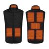 Yousheng Unisex Heated Waistcoat USB Heating Vest 3 Temp Modes 8 Heating Zones Vest Coat Stand Collar Windproof Electric Thermal Coat
