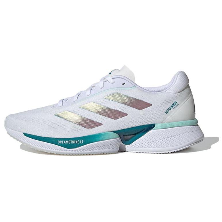 Adidas Supernova Eterno Comfortable Versatile Non-Slip Wear-Resistant Low-Top Casual Running Shoes Unisex Sneakers White Blue Silver IH0438