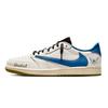 Travis Scott X Air Jordan 1 Tênis de Basquete Vintage Feminino Cano Baixo Azul DZ4137-700(Team1897-)