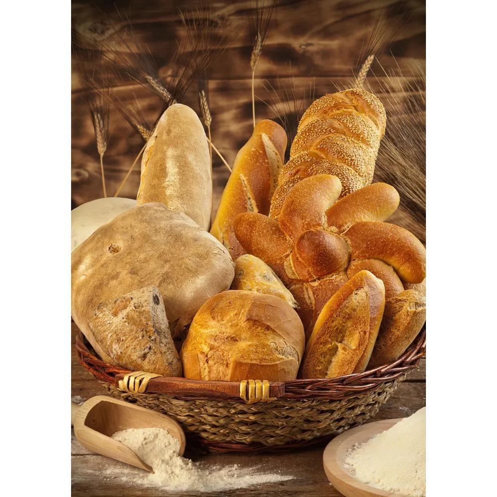 Delicious Assortment of Fresh Bread Posters Freshly Baked Wheat Prints Canvas Painting Wall Art Pictures Home Living Room Decor