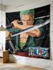 One Piece Luffy 3D Effect Wall Tapestry Anime Pirate Flag Themed Hanging Cloth for Bedroom Living Room Dorm Decor Tapestry