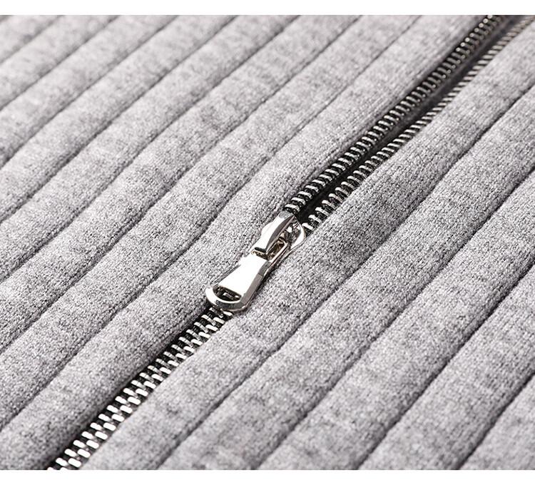 New 2025 Men's Stand Collar Zipper Knit Cardigan Sweater Coat for Autumn/Winter