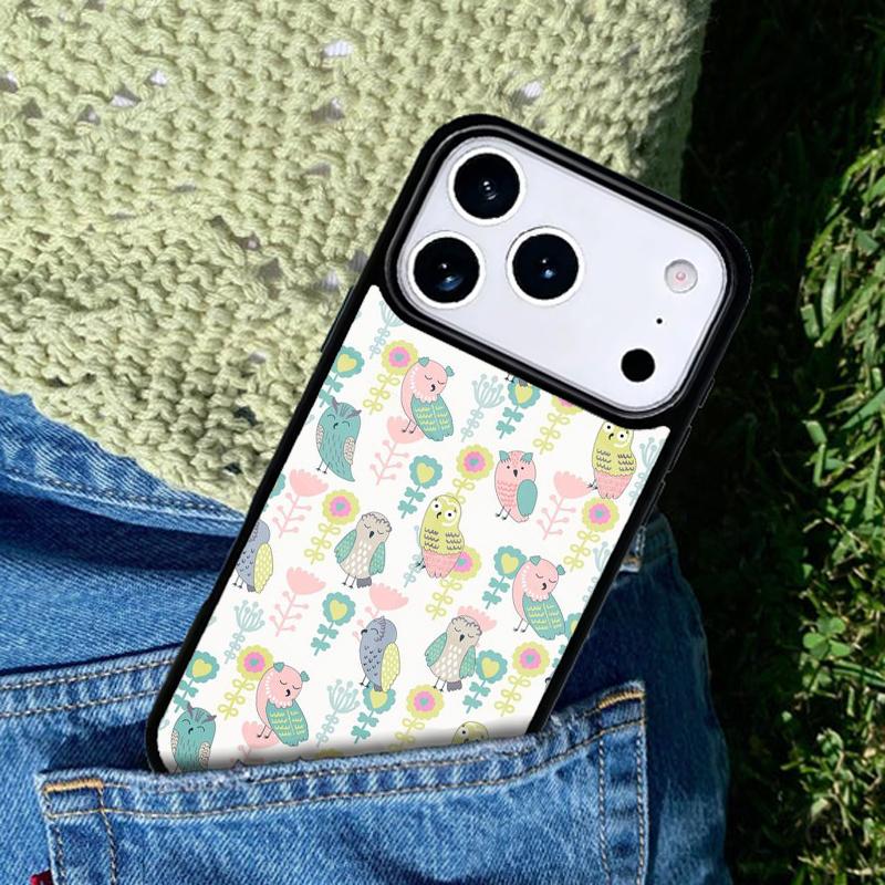 Fashion Cartoon Owl Phone Case Cover Compatible with for IPhone 17air 16e 15 14 13 12 11Pro Max 17 Air