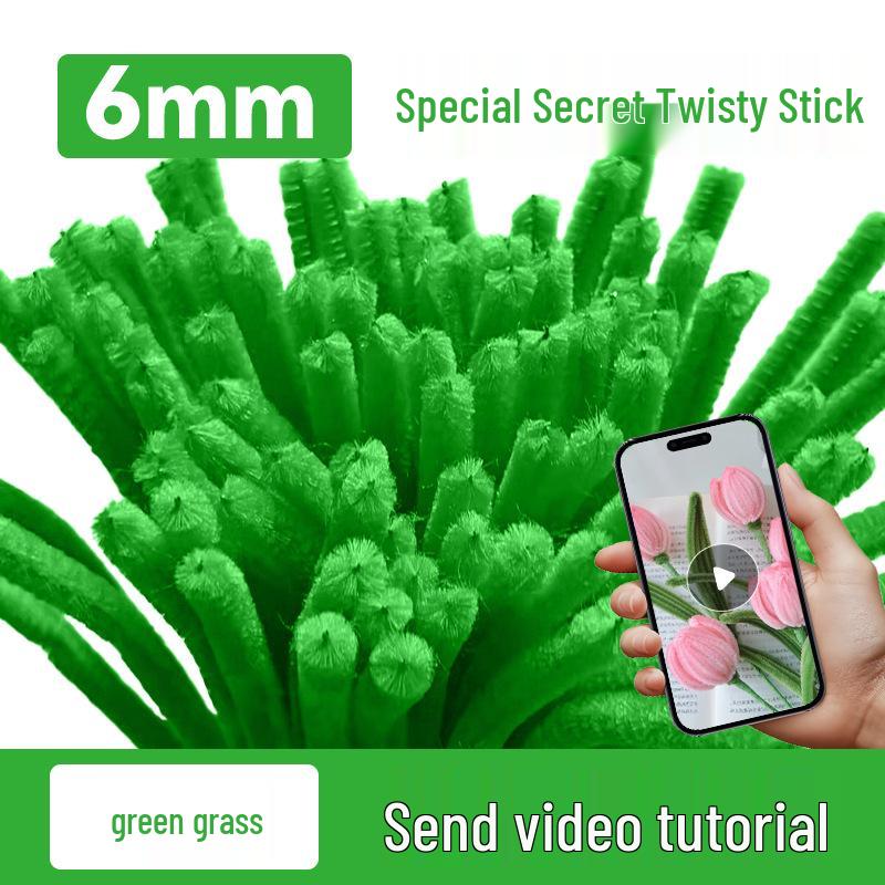 DIY Twisty Stick Bouquet Kit: Complete Chenille Stem Set for Children's Weaving