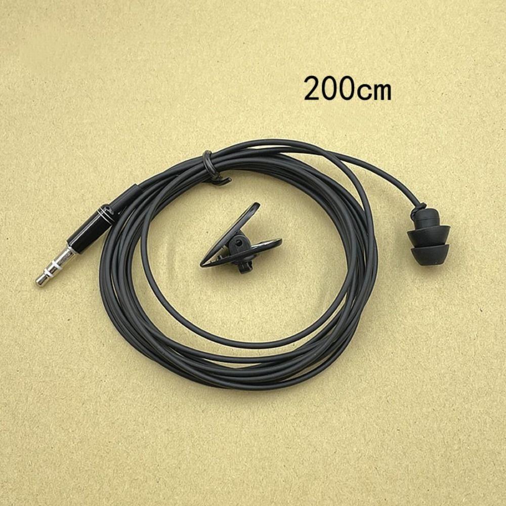 Noise Isolating Mono Earbuds Short Line 3.5mm Plug Headphone Single Side Earphone  MP3 Players