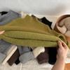 Baby Winter Sweater Girls And Boys Solid Color Thicken Velvet Warm Knitted Pullover Tops Kids Korean Version Sweater