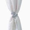 2pcs Linen Curtain Holders Handwoven Curtain Strap Elegant Rope Holdbacks  for Living Room Bedroom