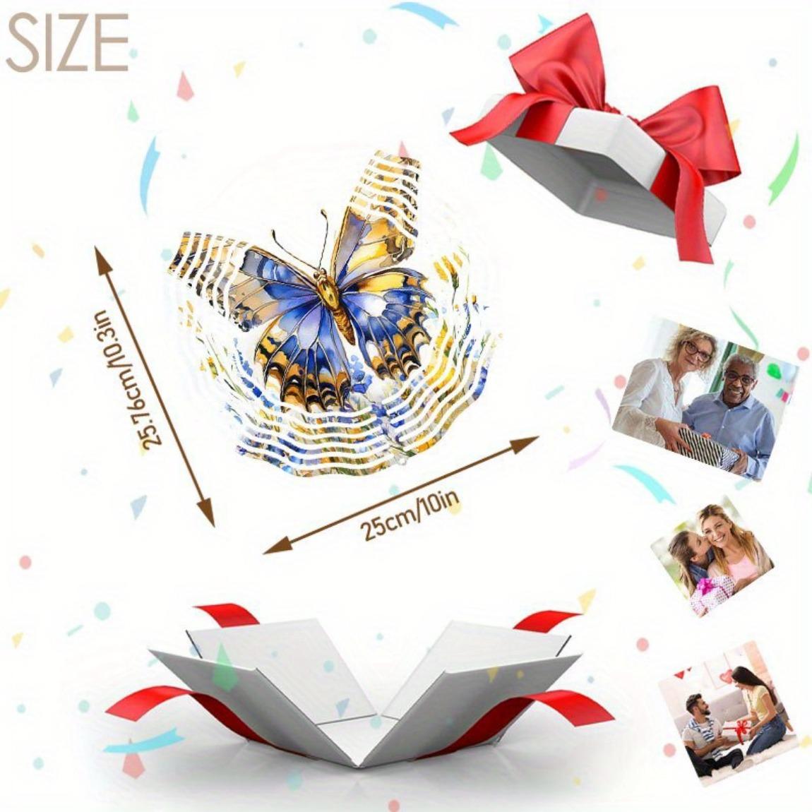 

Colorful Butterfly Flower Metal Wind Chime for Outdoor Garden Patio Balcony Decoration No Battery Needed Durable Indoor Outdoor Decor