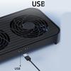 USB Powered Cooling System For Networking Devices 140mm Silents Fan Design Supports Multiple Device Placement