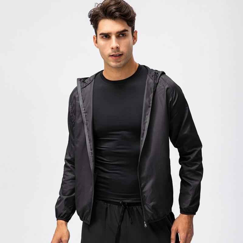 Lightweight Breathable Quick-Dry Windproof Waterproof Hooded Outdoor Sport Jacket Cycling Running Fitness Unisex
