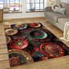 Tappeto Mandala Trama Floreale Colorata VIKAMA, Tappeto Antiscivolo per Soggiorno, Camera da Letto, Divano, Decorazione Casa, Zerbino
