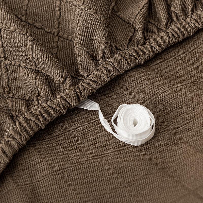 Dicker Jacquard-Sofabezug für Wohnzimmer, elastischer wasserdichter Sofabezug, L-förmiger Ecksofabezug, 1, 2, 3, 4 Sitzer