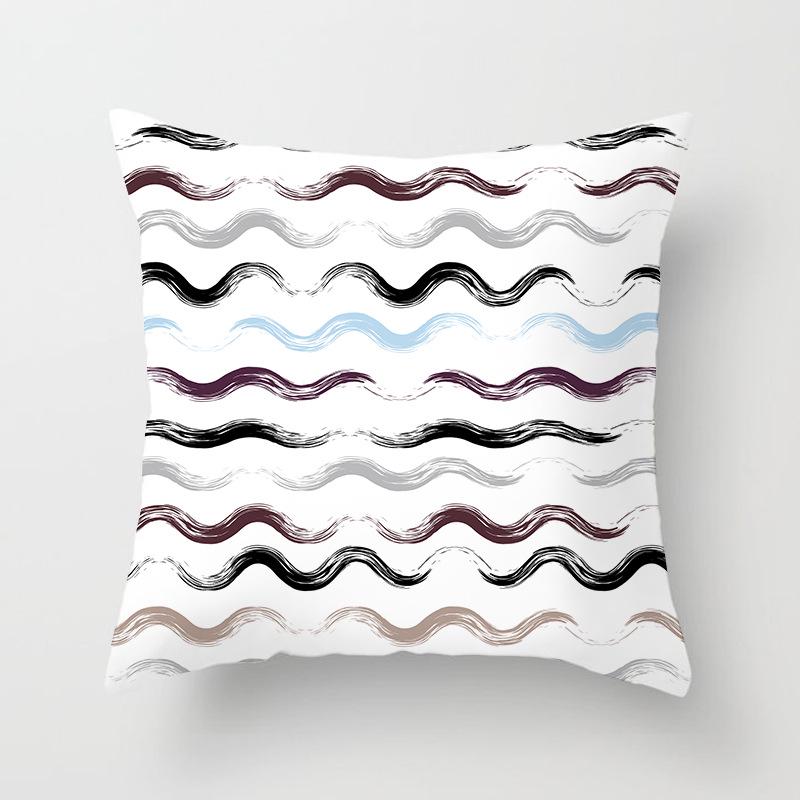 Nordisch Ins Kissen Polka Dot Geometrischer Streifen Kissenbezug Quadratische Heimtextilien