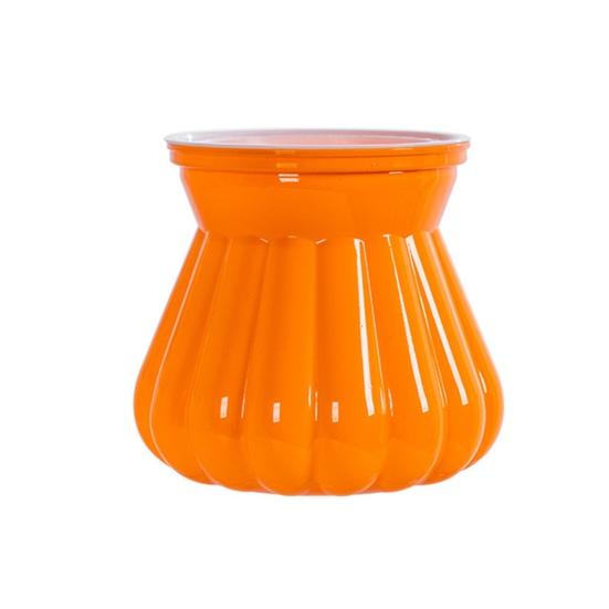 

Self-watering Flowerpot with Self-absorbing Cotton Rope Creative Plastic Plant Pot Indoor Planter with Inner S оранжевый