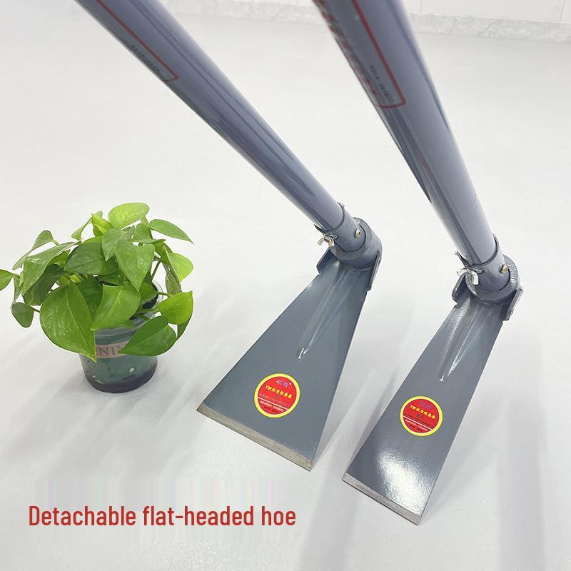 Forged All-Steel Flat Hoe for Trenching, Ridging, and Planting Vegetables Small Split Flat Hoe