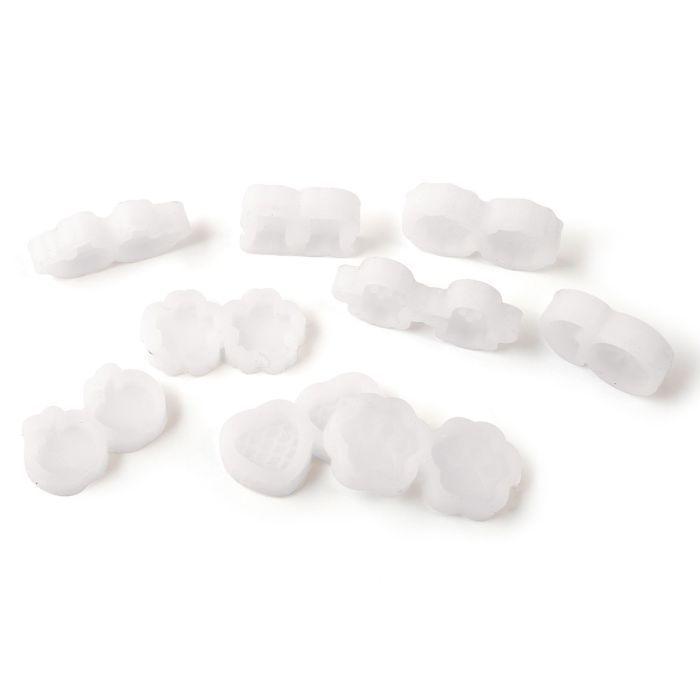 5 mini moules pour bijoux Formes