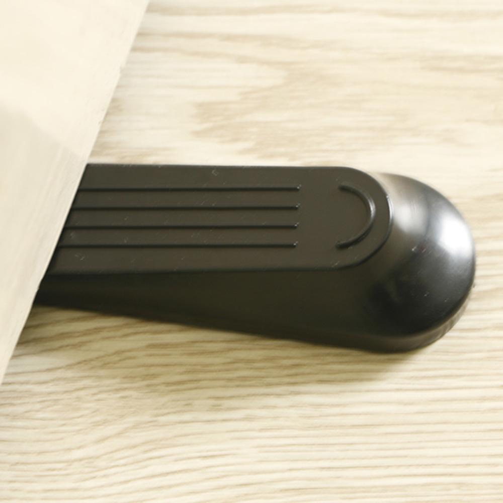 2pcs Black Door Stop Stops Stoppers Wedge Wedges Jam Block Home Office Home Improvement Door Stops Furniture Fittings Wholesale