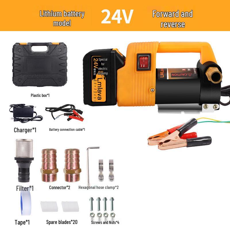 LmLaVa Self-Priming Electric Oil Pump 12V/24V/220V - Diesel & Fuel Extractor