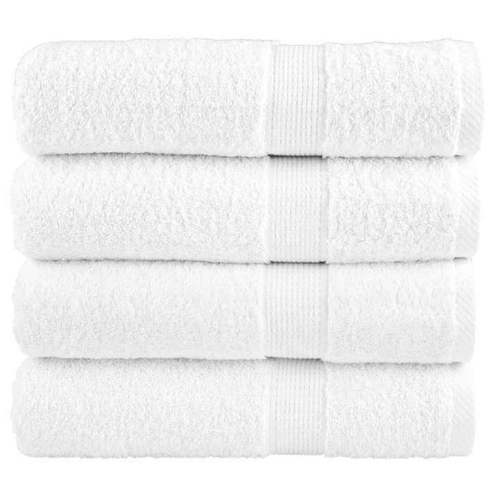 VidaXL Premium Bath Towels 4 Pcs, Shower Towels, Bath Sheets, Guest Towels for Toilet, 137133
