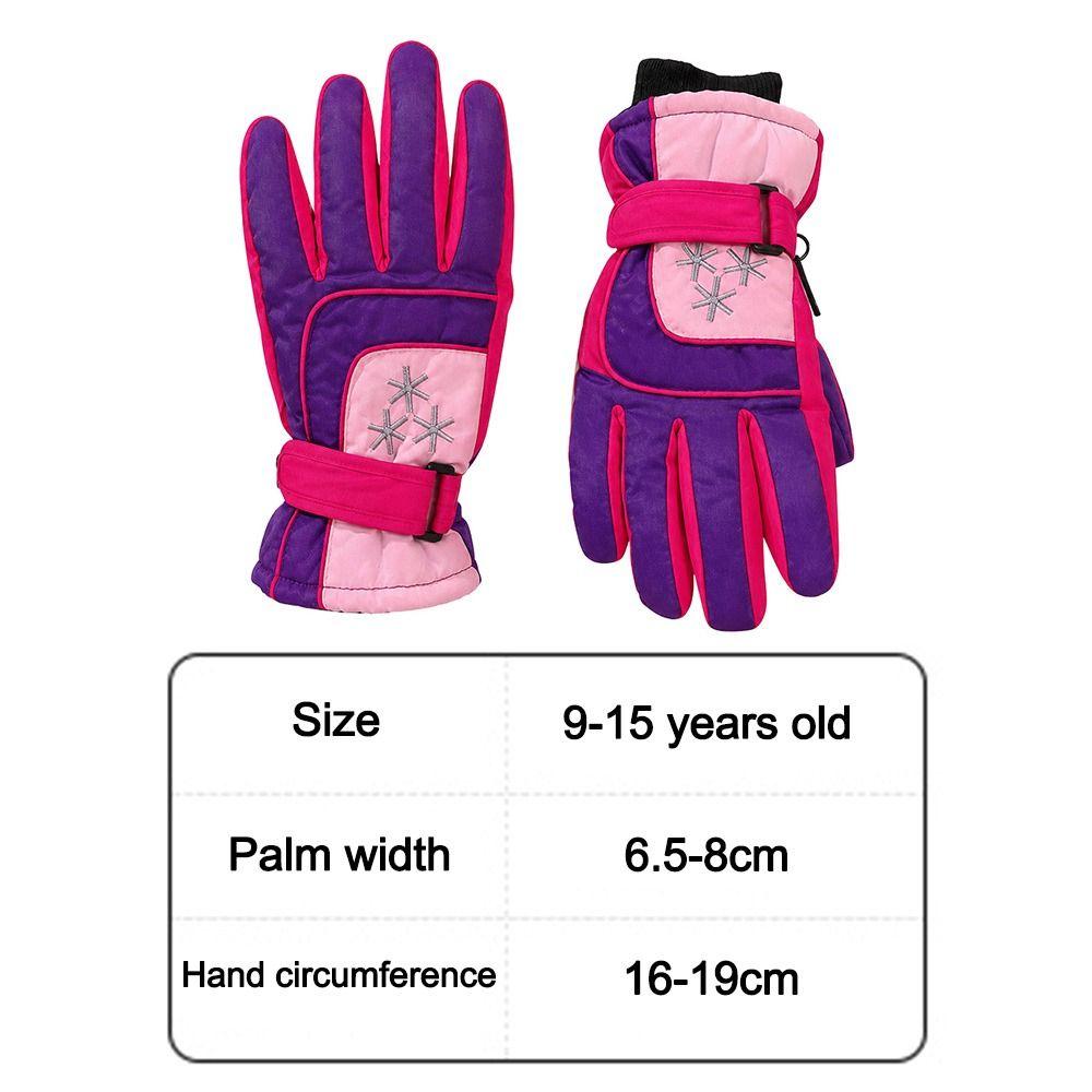 Waterproof Snow Gloves Warm Kids Winter Mittens Cute Children Ski Gloves  Children Kids