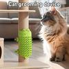 Cat Self Groomer Crocodile Shape Self Grooming Cat Toy Silicone Cat Face Massager Grooming Tool for Table Leg Cat Tree