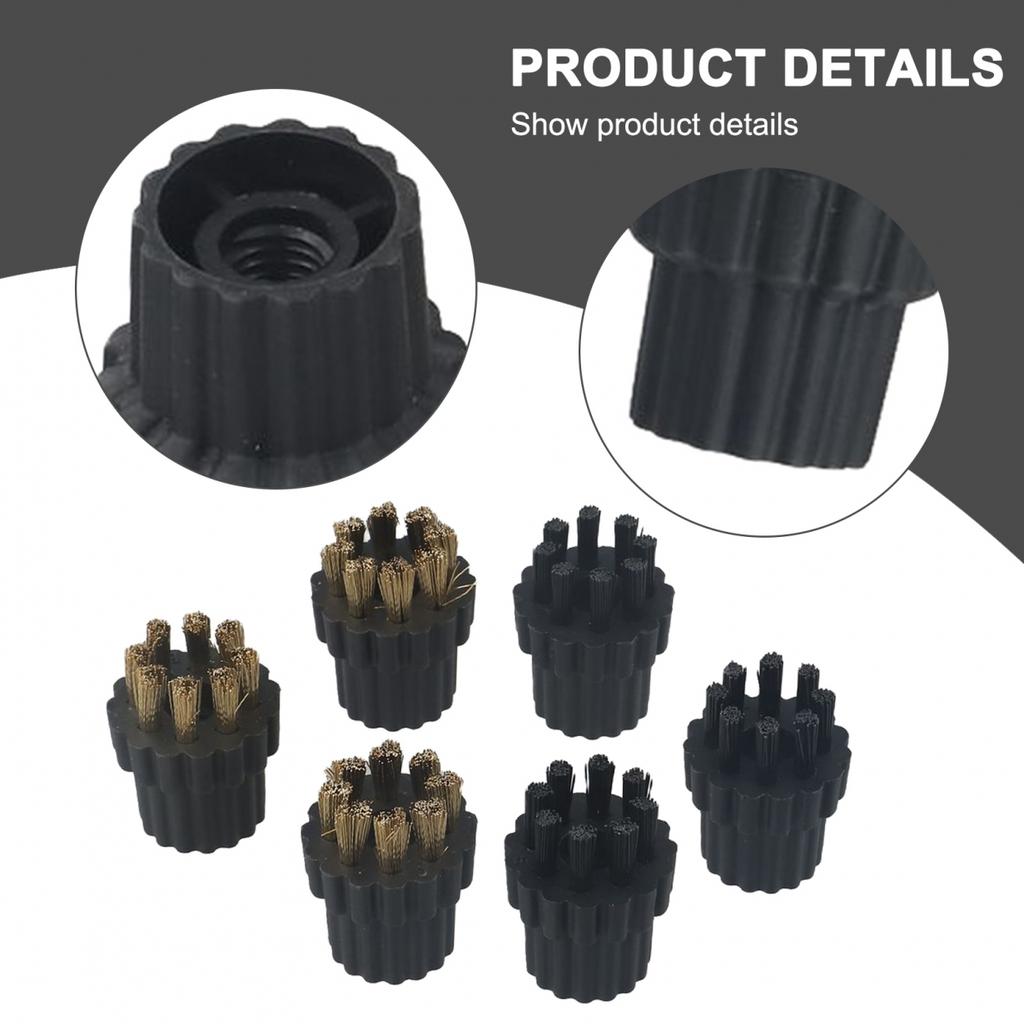 Messing Nylon Dampfreiniger Bürste 4x3cm 6 Stück/Set Zubehör Fittings