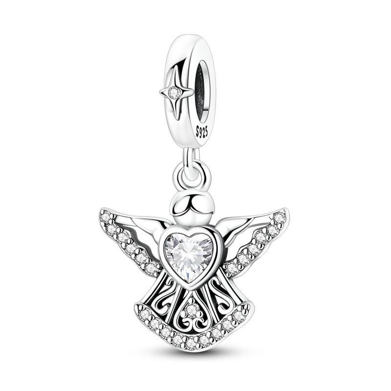 925 Silver Pendant Charms Coin Seal Monkey Bear Butterfly Rose Heart Beads DIY Bracelets Necklaces Fine Jewelry Gifts