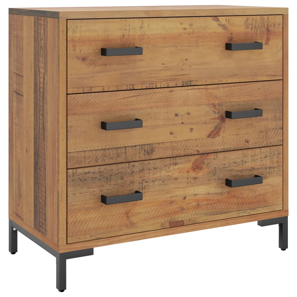 Chest of Drawers 75x35x70 cm Solid Pine Wood