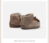 Girls' Lambswool Lined Boots - Autumn/Winter Toddler Snow Boots, Versatile Cotton Princess Shoes