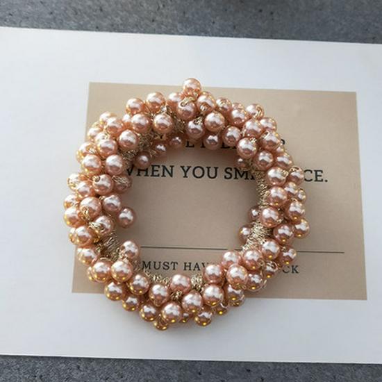 Korean Faux Pearl Elastic Hair Tie & Headband - Mori Girl Style Accessory