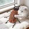 Plush Cockroach Cat Chew Toy Interactive Catnip Cat Self Play Toy Realistic Cockroach Shaped Felt Cat Toy for Indoor Cats Kittens
