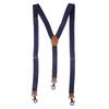 Vintage Suspenders for Men Work Heavy Duty Big Tall 3.5cm Wide X-Shape 4 Bronze Snap Hooks Adjustable Elastic Trouser Braces