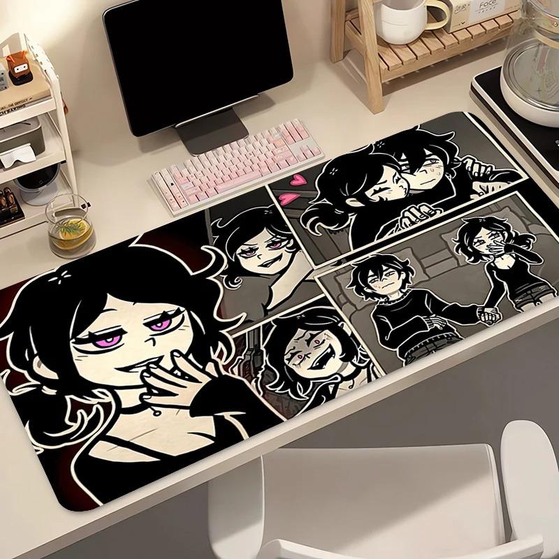 Kawaii Mouse Pad Love Heart Gamer Keyboard Pad Extended Desk Mouse Mat The Coffin of Andy and Leyley Rubber Gaming Pink Mousepad 800x300x2mm