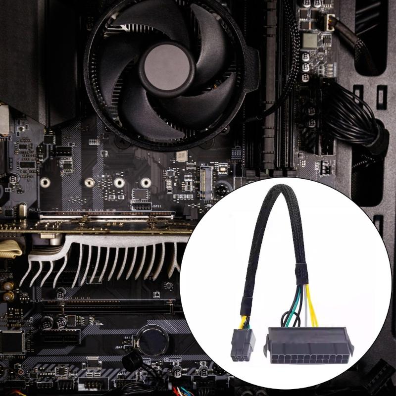  Power Converters Cable 24Pin to 6Pin Connector for 3650 3040 7040 Computer Motherboard Power Supply Adapter