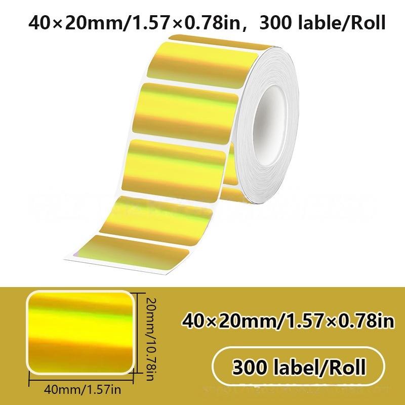 1 Roll Laser-Color Silver/Matte Silver Labels Thermal Transfer Printing Paper Round Square Sticker For M110 Printer For Phomemo
