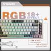 YUNZII B75 PRO 82-Key Wireless Mechanical Gaming Keyboard, Gasket Hot Swap Custom RGB 75% BT/Type-C/2.4G Creamy Knob Keyboard