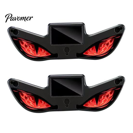LED Devil Eye Car Decor Solar Eyes Light for Windshield, Magnetic Installation Window Warning Sign with Three Enthusiast Lighting Gear Smart