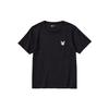 X Sanrio Kuromi Cartoon Print Letter Print Crew Neck Short Sleeve T-Shirt Women Tops Black 468491-09