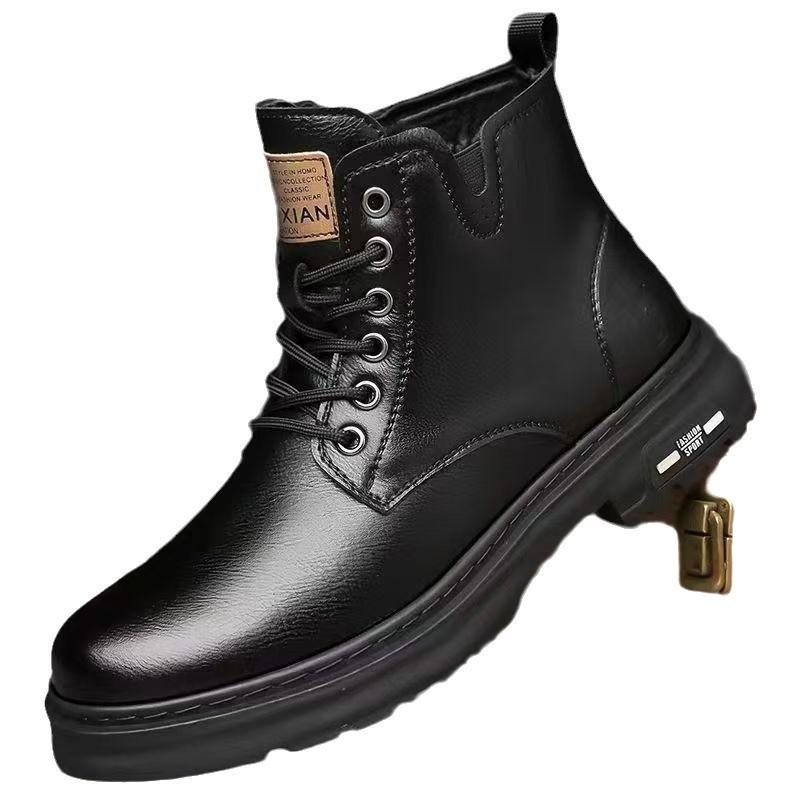 Autumn and winter new Martin boots men's boots fashion versatile British style boots thick-soled high-top locomotive boots