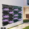 24 Pots Hanging Vertical Garden Planter,13inch Outdoor/Indoor Wall Mounted Plant Pot,Stackable Planter for Flower Vegetable