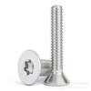304 Edelstahl Diebstahlsicherer Torx Senkkopf Maschinenschraube, GB2673, KM Innen, M5/M6/M8