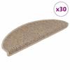 VidaXL Self-adhesive Stair Mats 30 Pcs 65x21x4 Cm Sand, Tread, Stair Tread Mat, 3365879