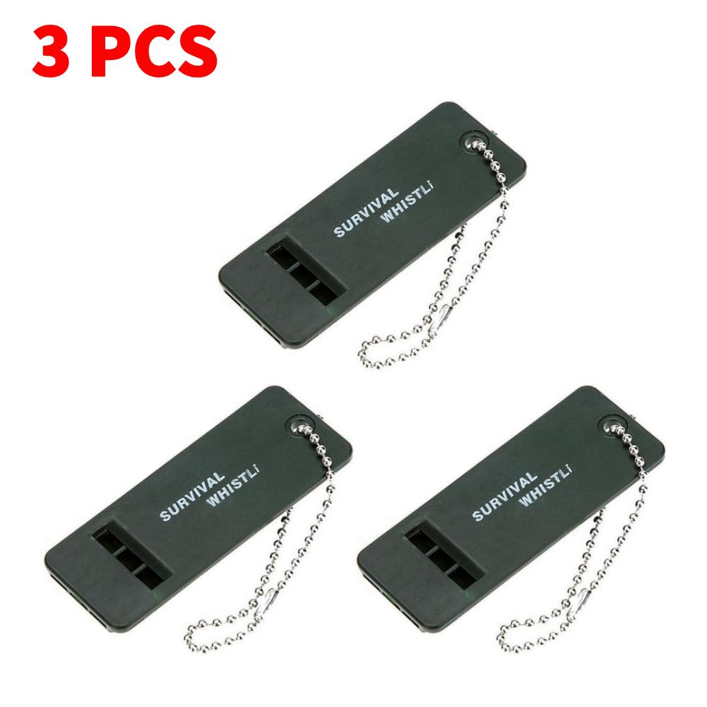 20-1PCS 3-Frequency Whistle Survival Whistle High Decibel Rescue Signaling First Aid Tool for Hiking Camping Mountaineering